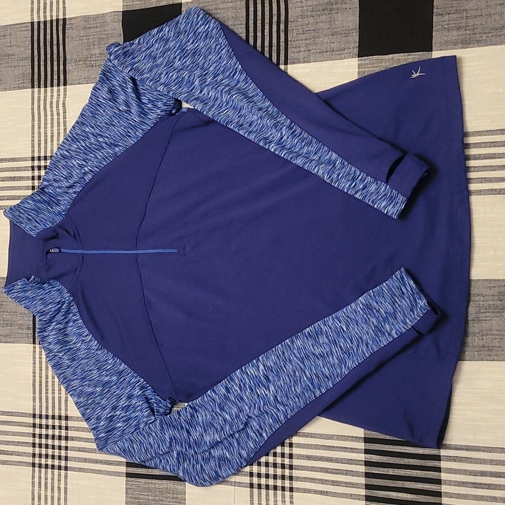 Danskin Now 1/4 Zip Fitted Pullover